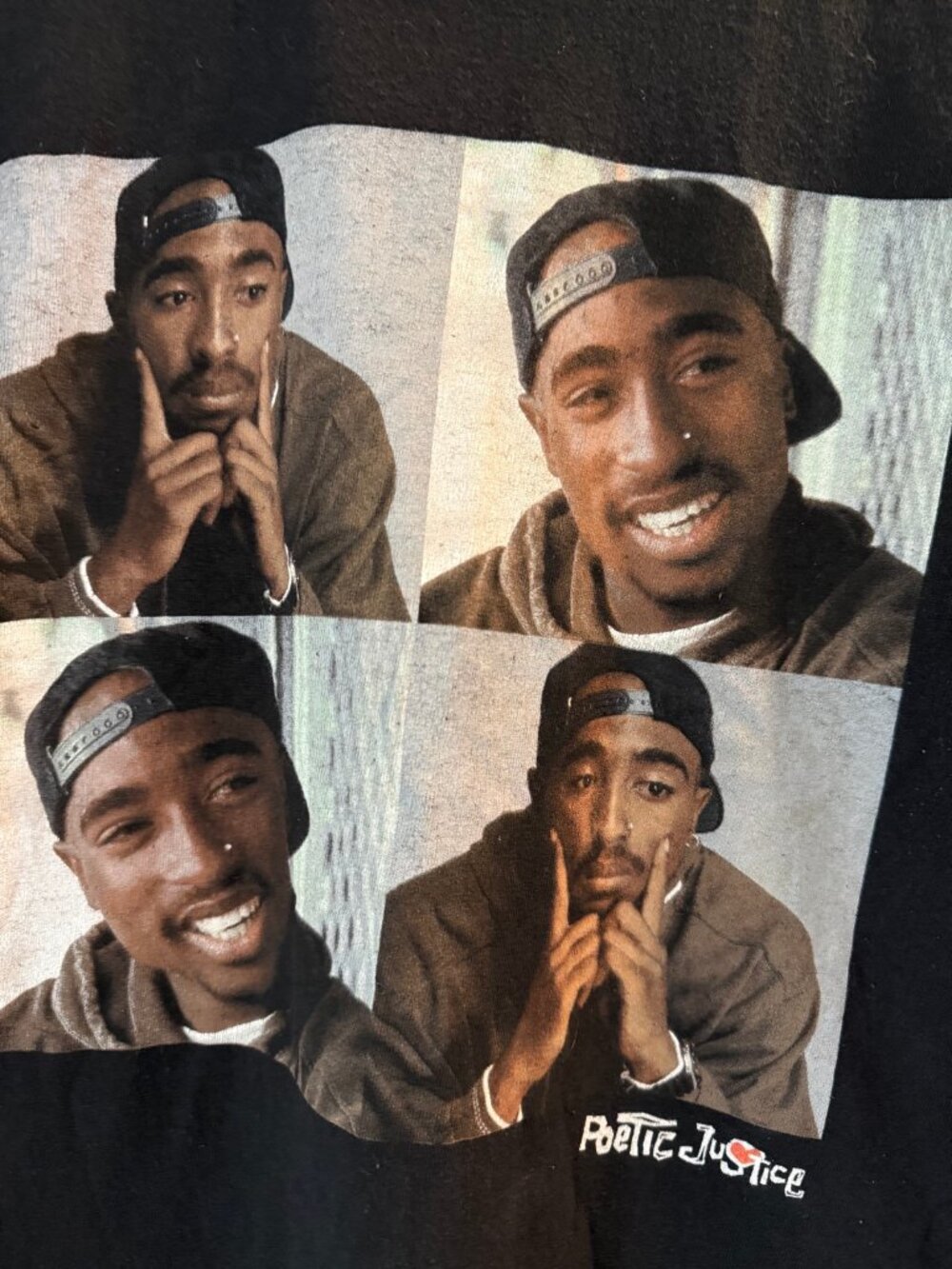 Poetic Justice Tupac Graphic T-Shirt Mens M